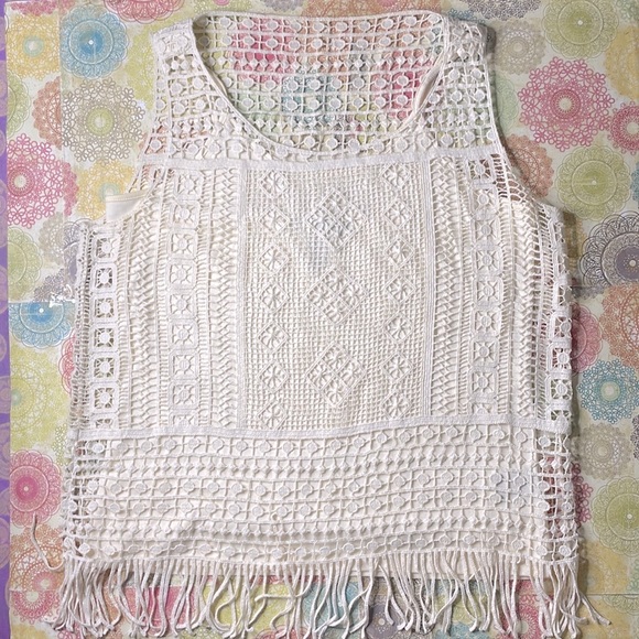 Lauren Ralph Lauren Tops - Dope Vintage Lauren Ralph Lauren Boho Macramé Tank/Camisole Set
